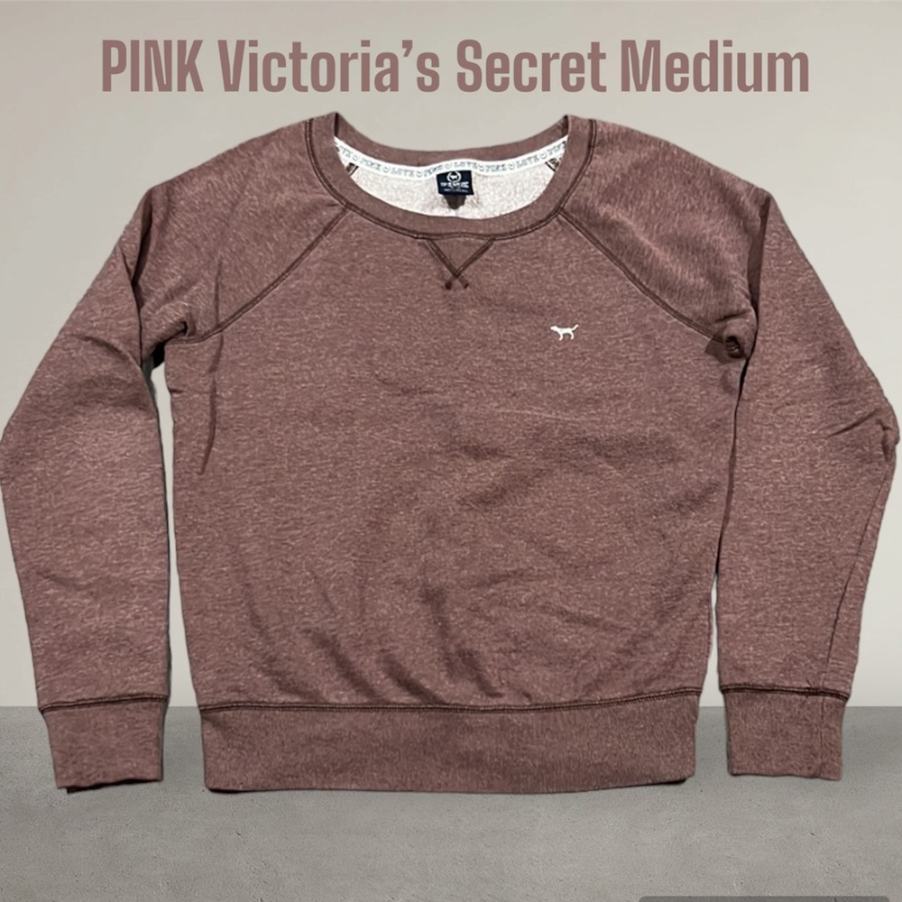 PINK Victoria’s Secret Size Medium Rare “LOVE PINK” Zebra Silver Neon Sweatshirt